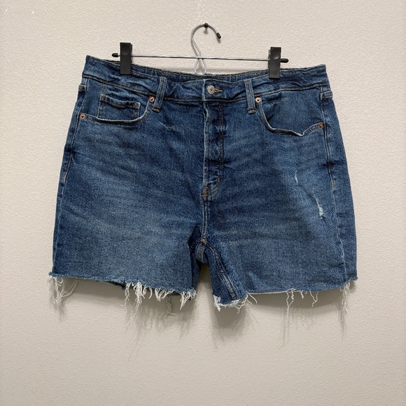Old Navy High-Rise O.G. Straight Cutoff Denim Shorts - 5", 16 - Picture 1 of 5